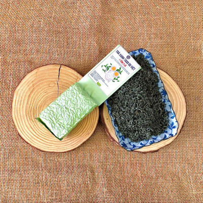 Trà Xanh Tân Cương Thái Nguyên TASO GU VIỆT Cao Cấp 100g - Trà 1 Tôm 2 lá