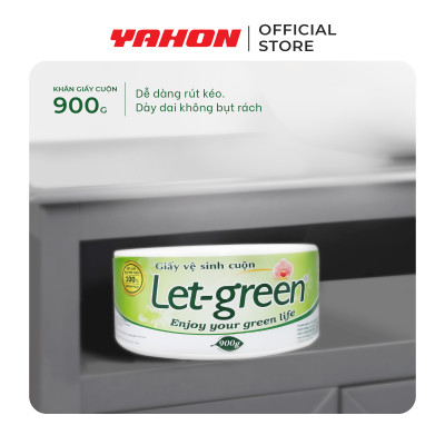 Combo Giấy Vệ Sinh Cuộn 10*20cm LET-GREEN, 900G/Cuộn