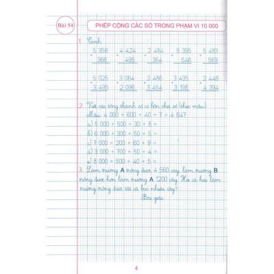 Sách - Vở Ô Li Bài Tập Toán Lớp 3 - Quyển 2 - Dùng Kèm SGK Chân Trời Sáng Tạo - Hồng Ân