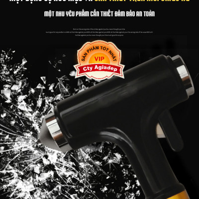 Búa đập kính oto, Búa cứu hộ phá kính thoát hiểm trường hợp nguy cấp - Phụ kiện mọi xe hơi Huyndai, Toyota,mitsubishi,..