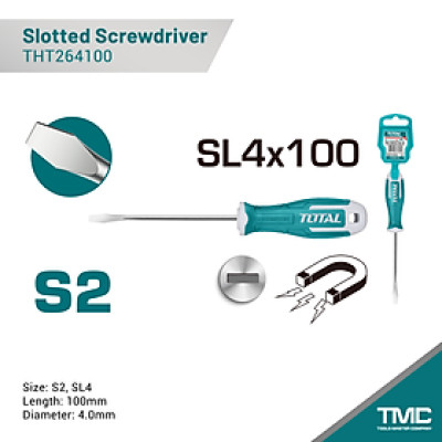 TUA VÍT DẸP 4X100MM TOTAL THT264100 - HÀNG CHÍNH HÃNG