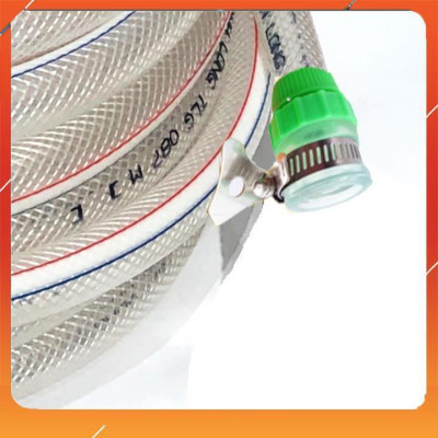 ️Evoucher Bộ dây vòi xịt nước rửa xe, tưới cây , tăng áp 3 lần, loại 3m, 5m 206701-1Tđầu đồng, cút+  túi đựng bút