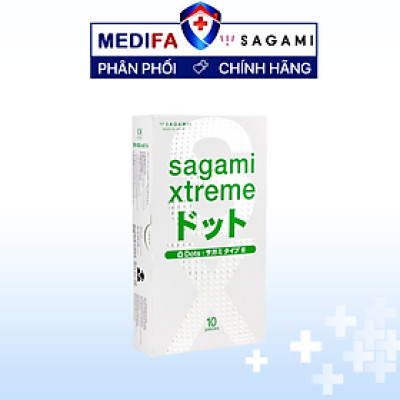 Combo 2 hộp bao cao su Sagami Xtreme White 10 pcs