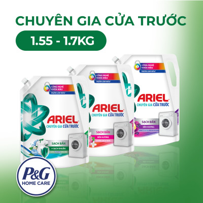 Nước Giặt ARIEL Cửa Trước Bền Màu Hương Sen Nhài Túi 3.7 KG