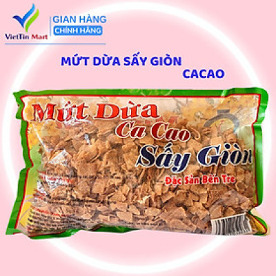Gói 500GR MỨT DỪA VỊ CACAO SẤY GIÒN SIÊU THƠM NGON THANH THANH