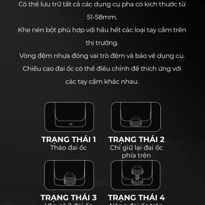 Đế gỗ tamper OCD WDT Feepie