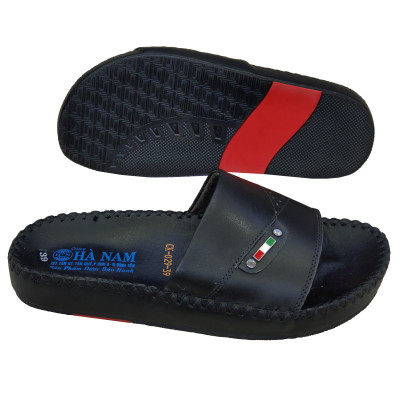 Dép Nam Quai Ngang HÀ NAM Da Bò Thật Cao Cấp DNA2078