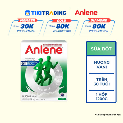 Sữa Bột Anlene Hương Vanilla (Hộp Giấy 1,2kg)