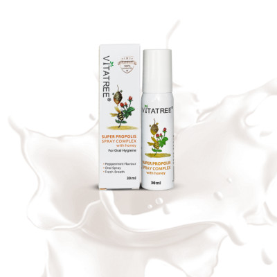 Xịt keo Ong Vitatree Super Propolis Spray Complex tăng sức đề kháng, kháng khuẩn, nấm, giảm viêm họng, ho, nhiệt miệng - QuaTangMe Extaste