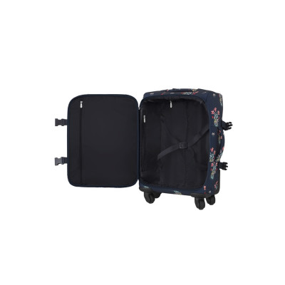 Va li/Four Wheel Small Suitcase Spot Bouquet - Navy - 1083385