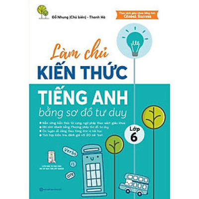 Sách - Làm Chủ Kiến Thức Tiếng Anh Lớp 6 Bằng Sơ Đồ Tư Duy - MCBooks