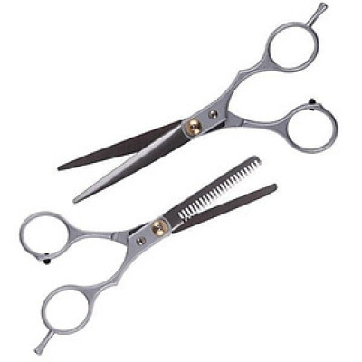 Combo 2 Bộ (1 Bộ gồm 2 Kéo Cắt Và Kéo Tỉa Tóc Đa Năng Chuyên Nghiệp)