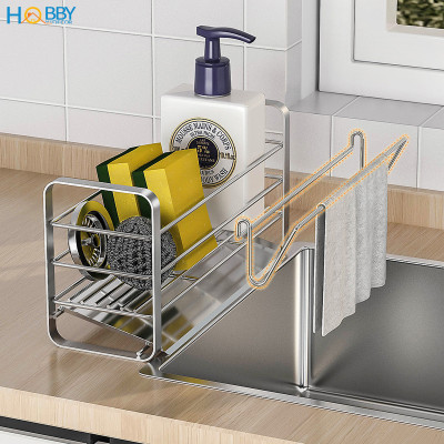 Kệ để dụng cụ rửa chén gác chậu rửa inox 304 Hobby home decor KRC12