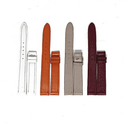 HJ8105-06-07-08 - Dây đồng hồ Huy Hoàng da bò size 12, 14 màu trắng, cam, kem, tím nhạt