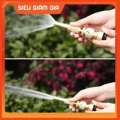 Bộ dây vòi xịt nước rửa xe, tưới cây . tăng áp 3 lần, loại 20m 206587 cút sập, nối PE