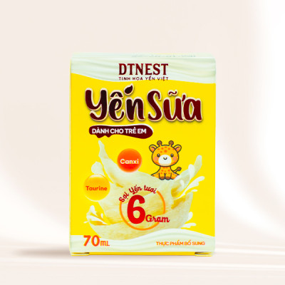   Yến sữa dành cho trẻ em DTNEST - Hũ 70ml - Dinh Dưỡng Cho Trẻ