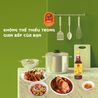 Nước mắm cá cơm Hương Phú 20 độ đạm 500ML - Hàng chính hãng