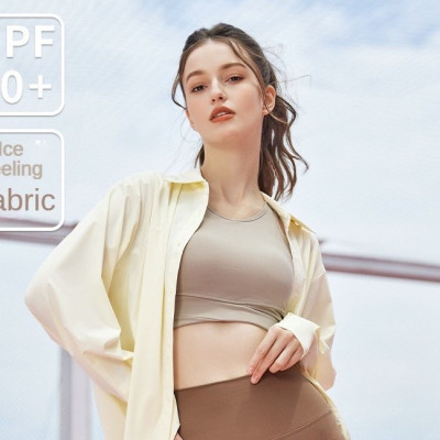 Áo khoác thể thao nữ dáng dài chất nhẹ, mát - Hàng cao cấp