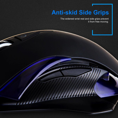 Chuột chơi game có dây MAGIC-REFINER MG4, 4000DPI Đèn nền LED có thể điều chỉnh cho máy tính xách tay PC