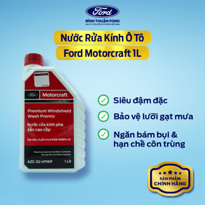 [COMBO GIÁ HỜI] Nước Rửa Kính Ô Tô Pha Sẵn (Motorcraft) + Khăn Lau