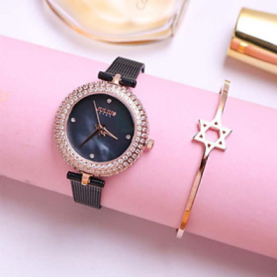 Đồng hồ nữ Julius Hàn Quốc JS-041 viền đính đá tuyệt đẹp (3 màu)
