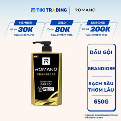 Dầu gội Romano hương nước hoa Grandiose 650ml