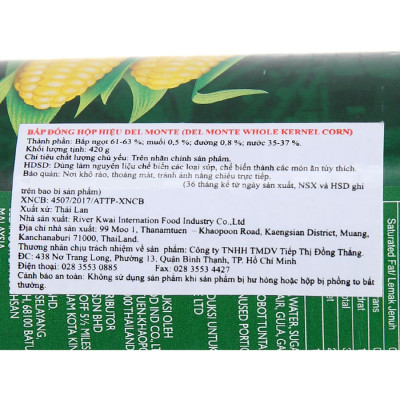 Bắp Đóng Hộp Del Monte 420g