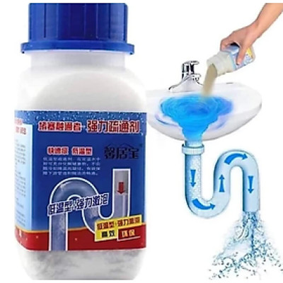 Bột thông cống 01S khử mùi chống nghẹt bồn cầu, lavabo, chậu rửa bát, đường ống phân hủy cực mạnh , xử lý triệt để nhanh chóng loại 260g
