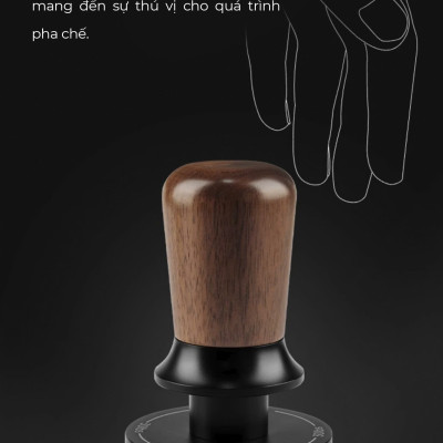 Feepie Tamper nén cà phê cố định lực cân bằng Wood charm