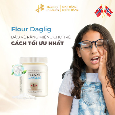 Combo 3 Thực phẩm bảo vệ sức khỏe Fluor Daglig - Lọ 90 viên