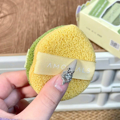 COMBO Hộp 3 Bông Mút Rửa Mặt Amortals, Mút Rửa Mặt Bọt Biển, Làm Sạch Mặt, Bông Mút Hình Giọt Nước - HÀNG CHÍNH HÃNG MINIIN