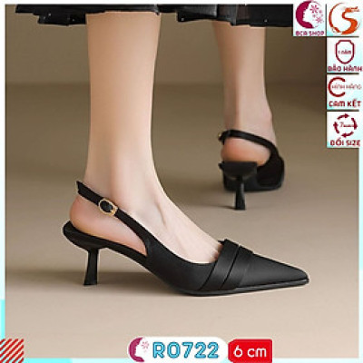 [STYLE XỊN]  Giày Công Sở Nữ Style Mới Cao Gót 6p RO722 ROSATA tại BCASHOP - Sang - Xịn - Êm - Tôn Chân - Tôn Dáng