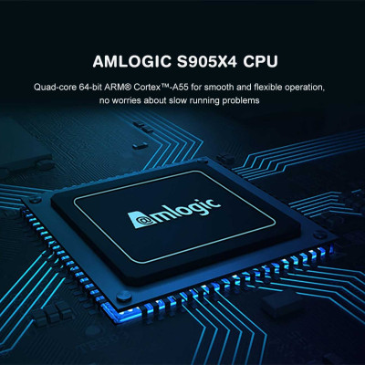 Android tivi box magicsee n5 max x4 Rom 64G Ram 4G  điều khiển giọng nói tiếng Việt kiêm bàn phím chuột bay có đèn nền wifi 2 băng tần bluetooth S905X4 cài sẵn phim, truyền hình cáp miễn phí vĩnh viễn - Hàng nhập khẩu