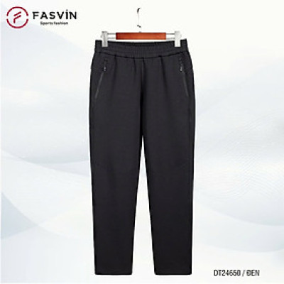 Quần Thun Thể Thao Nam Fasvin DT24650.HN Vải Nỉ 01 Lớp Dáng Xuông Thoải Mái Hàng Nhà Máy