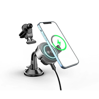 Đế sạc Ôtô MicroPack POWER MOTOR MAGNETIC MCC-15WM - Hàng Chính Hãng