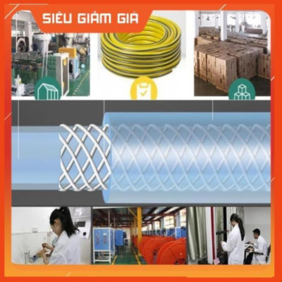 Bộ dây vòi xịt nước rửa xe, tưới cây . tăng áp 3 lần, loại 7m, 10m 206236 đầu đồng, đai, + tặng đai