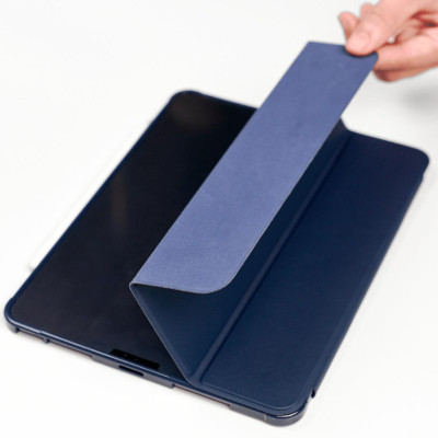 Bao da Cho IPAD Pro 11 inch M4 2024 Air 5/Air 4 10.9/ Pro 11 inch/Gen 9 8 7th 10.2/Gen 10 hiệu  WIWU Classic II mặt lưng dẻo chống sốc chống va đập có khay đựng bút - Hàng chính hãng