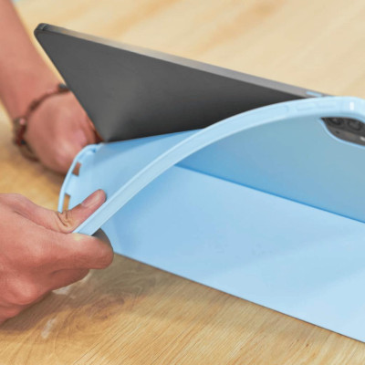 Bao da Cho IPAD Pro 11 inch M4 2024 Air 5/Air 4 10.9/ Pro 11 inch/Gen 9 8 7th 10.2/Gen 10 hiệu  WIWU Classic II mặt lưng dẻo chống sốc chống va đập có khay đựng bút - Hàng chính hãng