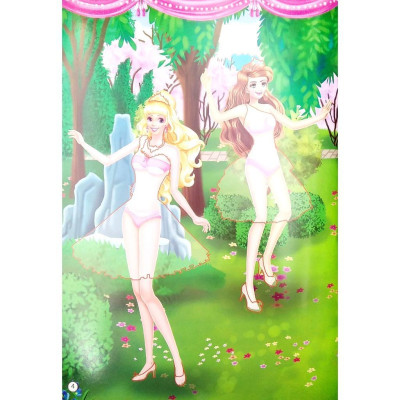 Sách - 1000 Hình Dán Trang Phục Công Chúa - Công Chúa Vui Vẻ - Minh Thắng