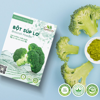 Bột súp lơ nguyên chất Goce (Bông cải xanh) - 72g (24 gói x 3g)