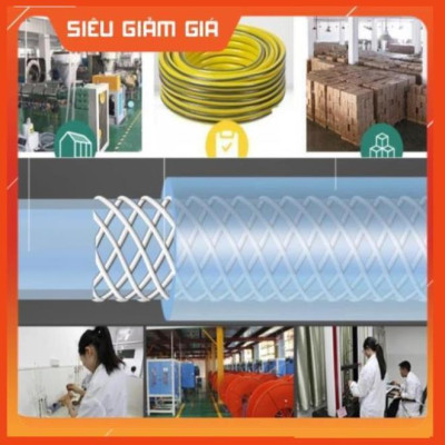 Bộ dây vòi xịt nước rửa xe, tưới cây . tăng áp 3 lần, loại 20m 206236 đầu đồng,đai +tặng mở chai