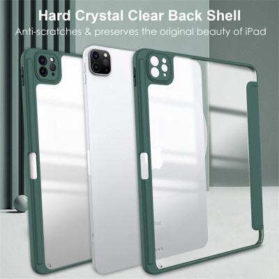 Bao Da Mặt Lưng Trong Suốt dành cho iPad Pro 11" M4 2024/Pro 13" M4 2024/Air 6 11" M3/M2/Air 6 13" M3/M2 Zaki - Hàng Nhập Khẩu