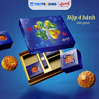 Hộp 4 Bánh Trung Thu Givral Sum Vầy 4 (200gr)