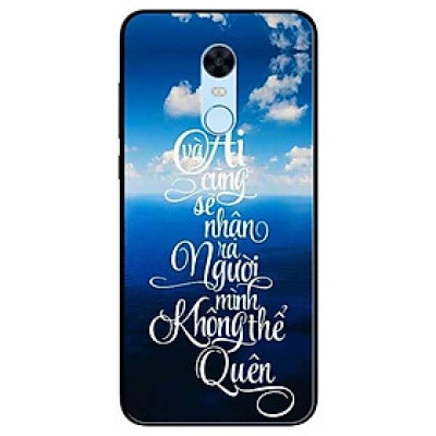 Ốp lưng in cho Redmi 5 Mẫu Không Thể Quên