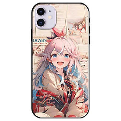Ốp lưng dành cho Iphone X - Xs - Xs Max - XR - 11 - 11 Pro Max - Anime Cô Gái Tóc Hai Màu - Hàng Chính Hãng