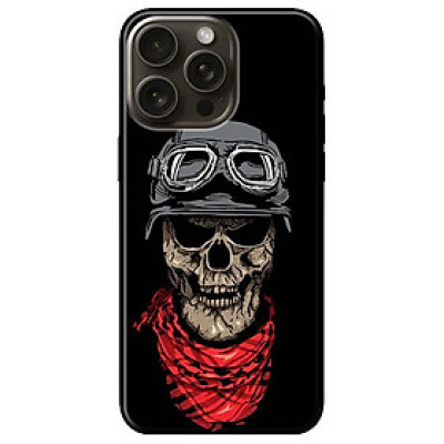 Ốp lưng dành cho Iphone 15 - Iphone 15 Plus - Iphone 15 Pro - Iphone 15 Pro Max - Đầu Lâu Khăn Đỏ - Hàng Chính Hãng