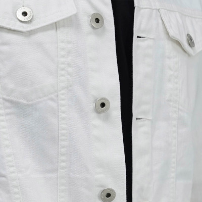 Áo Khoác Jeans Cao Cấp HUNTER X-RAYS  Form Slim  Cotton Màu Trắng K12