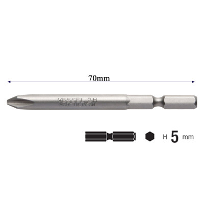 Mũi vặn vít B34/M-B34 đầu ⊕2 Vessel (Nhật Bản)