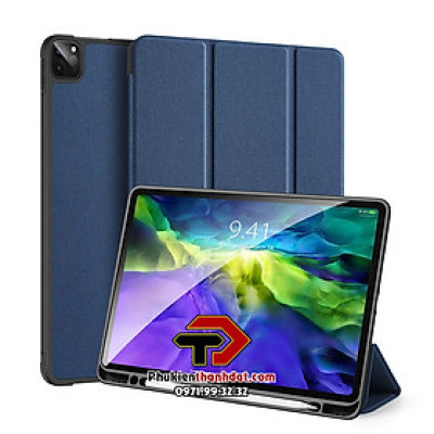 Bao da chống sốc iPad Pro 11 2021 chính hãng Dux Ducis Domo có ngăn để bút - Hàng chính hãng