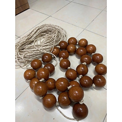 Vòng Lắc Eo , Vòng Lắc Bụng Tràng Hạt Gỗ Hương - Vòng 35 hạt 6cm ( video , hình thật )